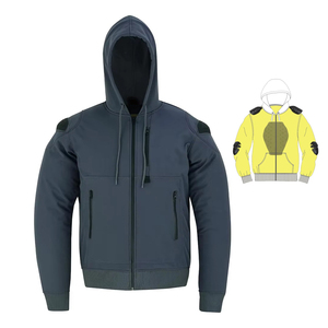 Vêtements de sport pour hommes, sweat à capuche en Kevlar pour moto, respirant et coupe-vent avec doublure en polaire, sweat à capuche en Kevlar grande taille - Product Image 1