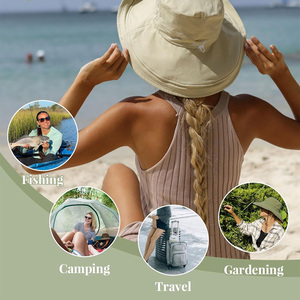 Chapeau Bob Décontracté en Tissu Doux avec Logo Personnalisé pour l'Été, la Pêche, les Voyages et la Mode Urbaine - Product Image 5