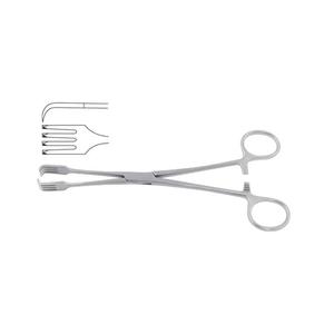 ZUOL INSTRUMENTS Pince de préhension tissulaire chirurgicale Lahey à 3 griffes en acier inoxydable, instrument manuel de chirurgie générale CE - Product Image 2