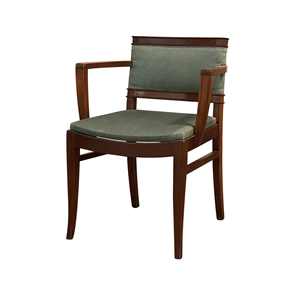 Sillón de Comedor Tapizado en Madera Maciza, Silla Moderna para Restaurante y Hotel, Asiento de Tela Cómodo, Estructura de Madera, Muebles para Sentarse - Product Image 2