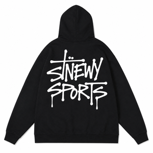 Nouveau sweat à capuche décontracté surdimensionné de haute qualité Sinewy Sports avec logo en relief - Product Image 1