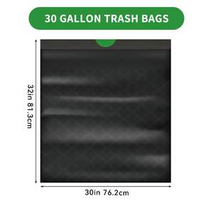 Scotts 120 Bolsas de Basura Negras Grandes de 30 Galones, Desechables, Resistentes a Desgarros, con Cordón, para Contenedores de Basura Grandes de Cocina, Uso Doméstico - Product Image 5