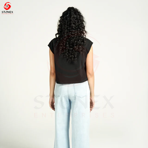 Camiseta de Algodón Premium Estampada para Mujer, Corte Holgado y Relajado, Cuello Redondo, Estilo Casual, Moda Diaria, Prenda Básica Esencial - Product Image 5