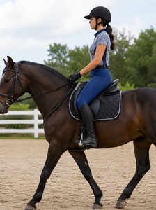 Women's Horse Riding Breeches Silicone <b>Knee</b> <b>Patch</b> Stretch Riding Leggings Lightweight Performance Equestrian Wear - Product Image 5