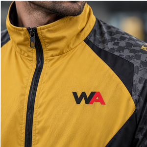 Chaqueta Deportiva Sublimada Personalizada para Hombre, Amarillo y Gris, con Cremallera Completa, Traje Deportivo para Calentamiento, Transpirable, Corte Regular, OEM - Product Image 6