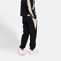 Setelan Olahraga Unisex Solid Tracksuit Full Zipper Sporty Jogger Fit Reguler Bahan Polyester Anti Air Bernapas Bermotif Cocok untuk Musim Gugur