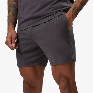 Shorts de sport pour hommes à séchage rapide, unis, style urbain, pour la course et l'entraînement, avec logo personnalisable, poches, vêtements de sport, tenue de fitness - Product Image 4