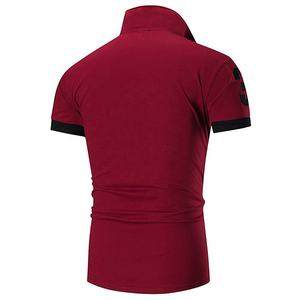 Vente en gros 100% coton T-shirts polo pour hommes avec broderie de logo personnalisé à manches courtes Polos de golf d'affaires grande taille en toile unie - Product Image 4