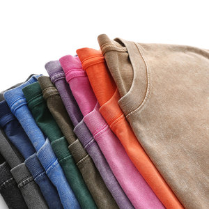เสื้อยืดโอเวอร์ไซส์สีเทาแบบฟอกกรด ผ้าฝ้าย 100% สไตล์วินเทจ ทรงหลวม ไหล่ตก คอกลม สตรีทแวร์ - Product Image 3