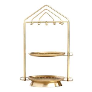 Abay — porte-bijoux moderne plaqué or, support de bijoux en métal classique et présentoir, vente en gros - Product Image 1