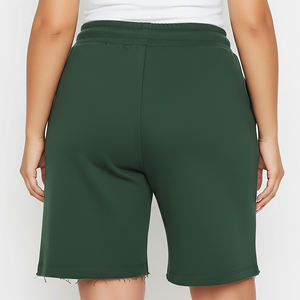 OEM/ODM Custom Made 100% Cotton Hip Hop Style Ripped Off <b>Shorts</b> For <b>Women</b> High Quality <b>Long</b> Length Breathable <b>Women's</b> <b>Shorts</b> - Product Image 3