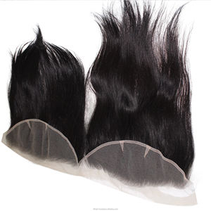 El mejor cabello humano natural frontal, liso o con textura, con buena cutícula alineada, cabello humano virgen de longitud larga con tamaño de gorro pequeño. - Product Image 4