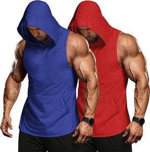 OEM <b>Men</b> Knitted Breathable <b>Stringer</b> Tank Top Gym Workout Fitness Bodybuilding <b>Vest</b> Custom Sportswear Sleeveless - Product Image 1