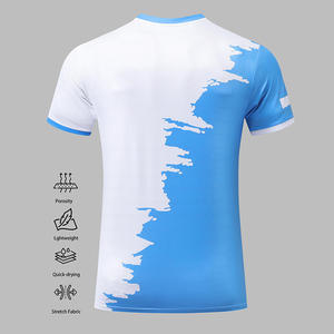 Camiseta de Fútbol para Fanáticos de Argentina, Impresión Digital, Manga Corta, Cuello Redondo, Secado Rápido, Transpirable, Personalizada, 100% Poliéster, 6XL - Product Image 2