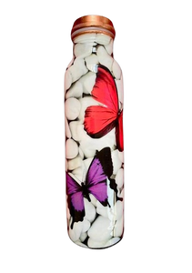 Pure <b>Copper</b> Water <b>Bottle</b> 100% Solid <b>Copper</b> for <b>Drinking</b> Water – Ayurvedic Health Benefits, Leak-Proof Cap - Product Image 1