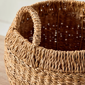 Beautiful Rustic Style Seagrass <b>Basket</b> With Handle, Seagrass <b>Basket</b> Handwoven For Bathroom Kitchen Wholesale From Vietnam - Product Image 5