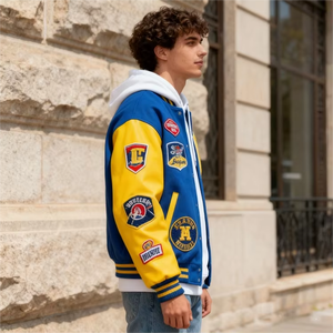 Nuevos Uniformes de Béisbol de Alta Calidad, Chaqueta Letterman Combinable con Todo, Informal, Transpirable, de Talla Grande, de Algodón Tejido, Productos AFAN, Chaqueta para Hombre - Product Image 4