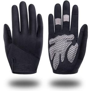 Guantes de gimnasio de cuero transpirables ligeros Guantes deportivos de entrenamiento con espalda abierta curvada para ejercicio y levantamiento de pesas - Product Image 4