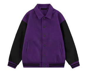 OEM Custom Logo <b>Men</b> Baseball Wool Varsity <b>Jackets</b> Wholesale Winter Collar Letterman <b>Jacket</b> <b>for</b> <b>Men</b> - Product Image 5
