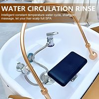 Lit de massage de luxe pour salon, avec fonction spa capillaire, pour massage corporel complet, lavage des cheveux, cycle d'eau, thérapie physique et esthétique, et lit de shampoing