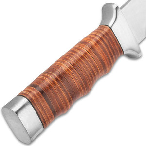 Cuchillo Bowie de Acero Inoxidable con Mango Resistente, Hoja Fija, Estilo para Exteriores, Herramienta Utilitaria para Camping y Caza - Product Image 5
