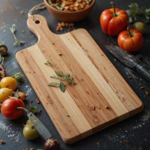 Planches à découper en bois massif de qualité supérieure, fabriquées en bois d'acacia naturel, conçues pour la préparation des aliments en cuisine - Product Image 6