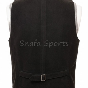 เสื้อกั๊กหนังผู้ชาย แฟชั่นลำลอง ดีไซน์พรีเมียม วัสดุแท้ ทรงเข้ารูป ขาย - Product Image 5