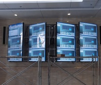 Layar Digital DID Video Wall 55 Inci 3.5 mm Wall Mount Ultra Narrow Bezel Multi Panel TV Wall Narrow Bezel DID Display Wall