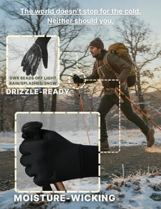 Custom Logo And Color Touchscreen Thermal Winter <b>Gloves</b> <b>Knit</b> Stretch Cuff Cold Weather For Outdoor Driving Cycling Warm <b>Gloves</b> - Product Image 4