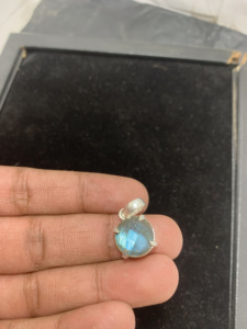 Silver German For Women Jewelry Perfect Labradorite Gemstone Pendant Simple Designer Wedding Gift for <b>love</b> With Jewelry - Product Image 3