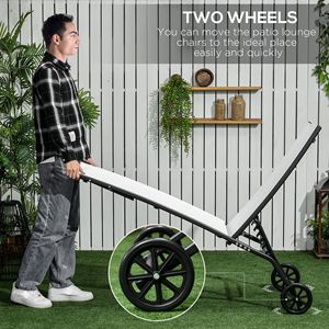 Juego de 2 Sillas de Malla para Exteriores con Respaldo Ajustable en 5 Niveles y Ruedas para Piscina y Jardín - Product Image 6
