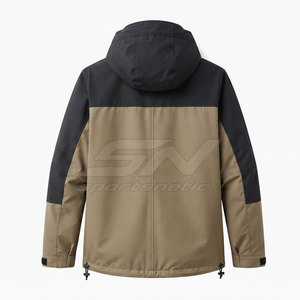 Veste de randonnée pour homme, légère, à capuche, résistante à l'eau, respirante, fermeture éclair intégrale, pour trekking, trail et aventures en plein air - Product Image 2