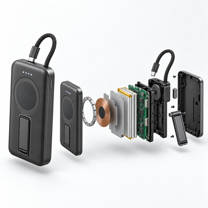บริการ OEM/ODM แบบกำหนดเอง สำหรับ USB-C หรืออุปกรณ์อิเล็กทรอนิกส์สำหรับผู้บริโภคที่ออกแบบเองได้ พร้อมที่ชาร์จแม่เหล็กแบบพกพา และพาวเวอร์แบงค์แม่เหล็กแบบกำหนดเอง - Product Image 5