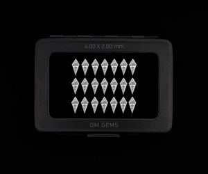 เพชรแล็บเกรด 1.0 กะรัต, ขนาด 4.0x2.0 มม., รูปทรงคิทคัท, เพชรเมลี, เพชรสีขาว, เพชรแล็บ สำหรับสร้อยคอและต่างหู (21 เม็ด) - Product Image 1