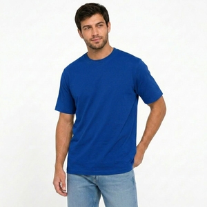 T-shirt ample en coton épais à col rond, coupe décontractée, mode décontractée, à porter au quotidien - Product Image 4