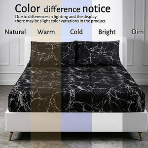 Ensemble de draps plats modernes en polyester et coton de haute qualité, couleur et taille personnalisées, literie pour la maison - Product Image 4