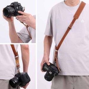 Correa de Cuero Resistente para Cámara, Soporte Doble para Hombro y Pecho, para Cámaras DSLR y sin Espejo, Accesorios de Fotografía - Product Image 3