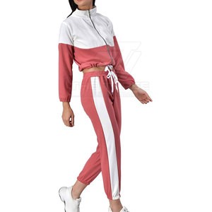 Conjuntos Deportivos Casuales de Invierno para Mujer, Estampados, con Cuello Alto, Contraste de Color, 100% Algodón y Diseño Transpirable, Más Vendidos - Product Image 3
