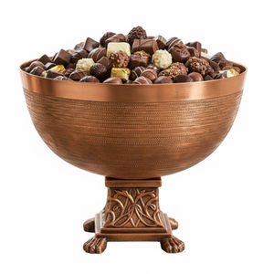 Elegant Designer Copper Metal Decorative Serving Bowl Chocolate Bowl Sweets Serving Bowl <b>For</b> Wedding Eid And Events On <b>Sale</b> - Product Image 5