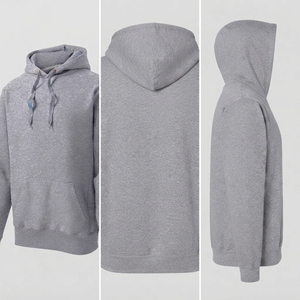 Sweat à capuche en coton pour homme, brodé, manches longues, respirant, éco-responsable, avec poche, pull-over, personnalisable OEM ODM, vente en gros, faible MOQ - Product Image 4