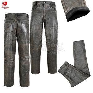 กางเกงหนังสั่งตัดสำหรับผู้ชาย ขายตรงจากโรงงาน พร้อมโลโก้และดีไซน์ตามสั่ง - Product Image 3