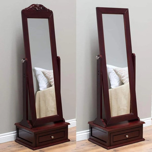 Vintage Carved Wood Floor <b>Mirror</b> <b>Arched</b> Wall <b>Mirror</b> Decorative Framed <b>Mirror</b> for Entryway Bedroom Living Room - Product Image 5