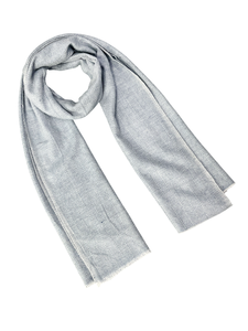 Echarpe Gris Texturizado en Zigzag de Primera Calidad, Bufanda Hecha a Mano de Lana y Acrílico de 28x80 Pulgadas, Chal de Fibra Cálida y Cómoda para el Invierno para Mujer - Product Image 5