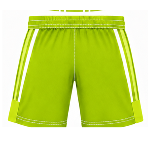Conjunto de Camiseta y Pantalones Cortos de Rugby Verde Lima y Blanco, Cuello en V, Uniforme de Equipo, Transpirable, Ligero, Personalizable, Ropa Deportiva de Entrenamiento - Product Image 6
