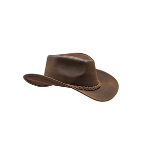 Chapeau Fedora en feutre de cuir unisexe, léger, fait main, façonnable, réglable, à large bord, durable, couleur personnalisable - Product Image 4