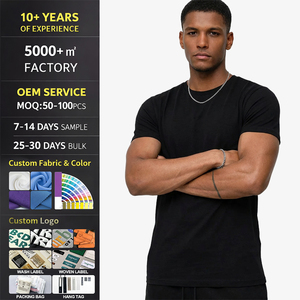 เสื้อยืดแขนสั้นทรงเข้ารูป/ทรงปกติ ผ้าถักน้ำหนัก 220 กรัม ผ้าฝ้าย 100%  รับสกรีนโลโก้ คุณภาพสูง สไตล์ลำลอง สำหรับผู้ชาย - Product Image 3