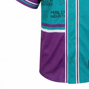Maillot de baseball style urbain, sublimation pour équipe sportive, MALUZA INDUSTRIES, maillot de baseball premium streetwear - Product Image 2