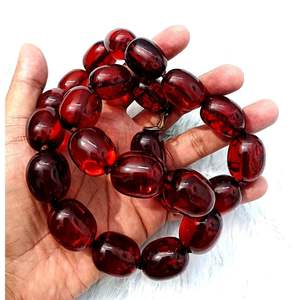 Collier en résine et bois, assortiment de perles de beauté naturelle - Product Image 4