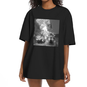 Camiseta Personalizada para Hombre, 100% Algodón, Corte Holgado, Ecológica, 300 Gramos, Manga Regular, Antiarrugas, Transpirable - Product Image 3