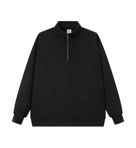Nouveau Pull à Capuche Polaire Homme Automne Uni à Manches Longues Demi-Zip Personnalisable avec Logo Brodé 3D Grande Taille Séchage Rapide Vente en Gros - Product Image 2